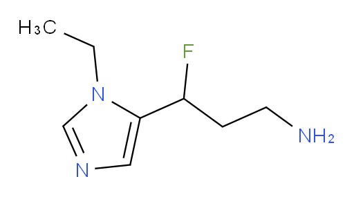 3-(1-ethyl-1H-imidazol-5-yl)-3-fluoropropan-1-amine