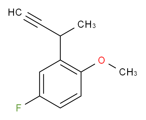 2-(but-3-yn-2-yl)-4-fluoro-1-methoxybenzene