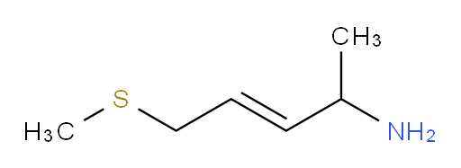 5-(methylsulfanyl)pent-3-en-2-amine