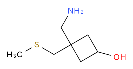 3-(aminomethyl)-3-[(methylsulfanyl)methyl]cyclobutan-1-ol