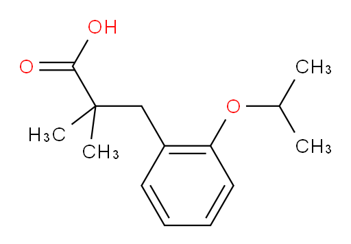 2,2-dimethyl-3-[2-(propan-2-yloxy)phenyl]propanoic acid