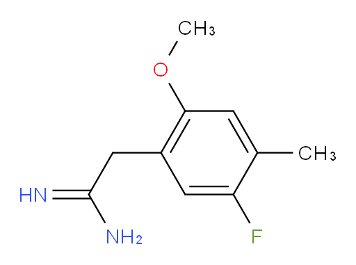 2-(5-fluoro-2-methoxy-4-methylphenyl)ethanimidamide