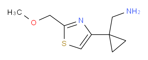 {1-[2-(methoxymethyl)-1,3-thiazol-4-yl]cyclopropyl}methanamine