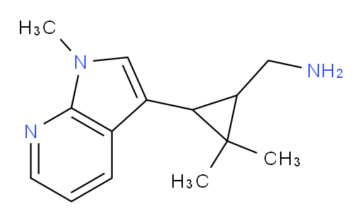 (2,2-dimethyl-3-{1-methyl-1H-pyrrolo[2,3-b]pyridin-3-yl}cyclopropyl)methanamine