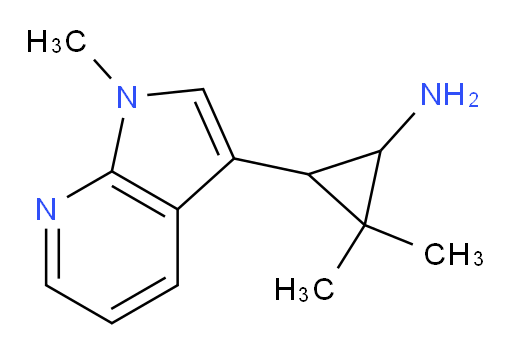 2,2-dimethyl-3-{1-methyl-1H-pyrrolo[2,3-b]pyridin-3-yl}cyclopropan-1-amine