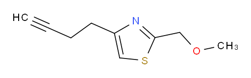 4-(but-3-yn-1-yl)-2-(methoxymethyl)-1,3-thiazole