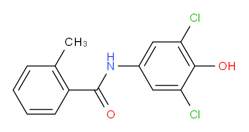 N-(3,5-dichloro-4-hydroxyphenyl)-2-methylbenzamide