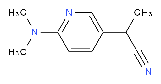 2-[6-(dimethylamino)pyridin-3-yl]propanenitrile