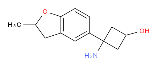 3-amino-3-(2-methyl-2,3-dihydro-1-benzofuran-5-yl)cyclobutan-1-ol