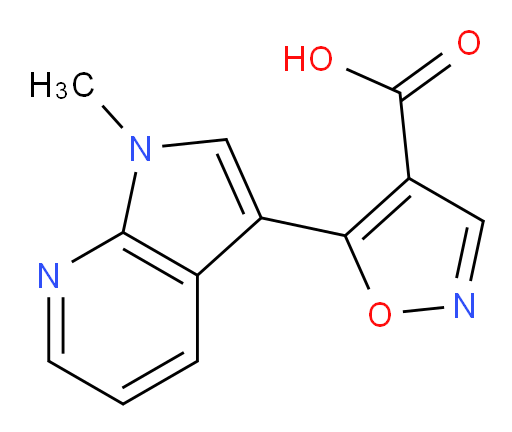 5-{1-methyl-1H-pyrrolo[2,3-b]pyridin-3-yl}-1,2-oxazole-4-carboxylic acid