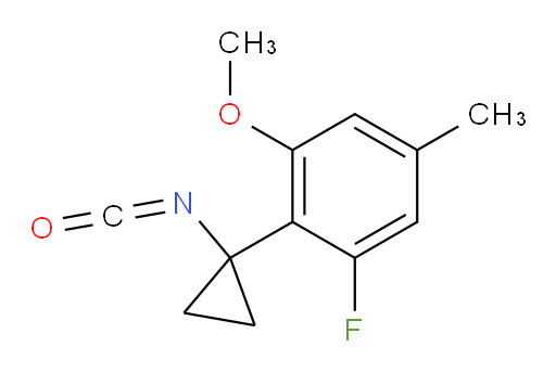 1-fluoro-2-(1-isocyanatocyclopropyl)-3-methoxy-5-methylbenzene