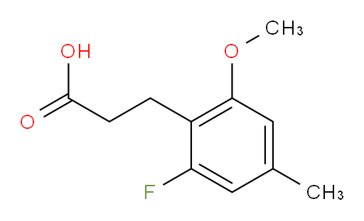 3-(2-fluoro-6-methoxy-4-methylphenyl)propanoic acid