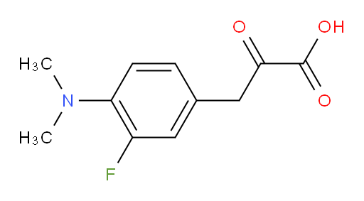 3-[4-(dimethylamino)-3-fluorophenyl]-2-oxopropanoic acid