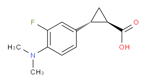 rac-(1R,2R)-2-[4-(dimethylamino)-3-fluorophenyl]cyclopropane-1-carboxylic acid