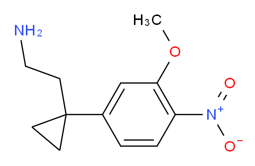 2-[1-(3-methoxy-4-nitrophenyl)cyclopropyl]ethan-1-amine