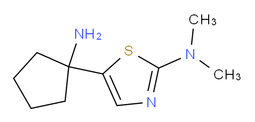 5-(1-aminocyclopentyl)-N,N-dimethyl-1,3-thiazol-2-amine