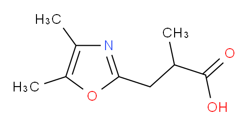 3-(dimethyl-1,3-oxazol-2-yl)-2-methylpropanoic acid