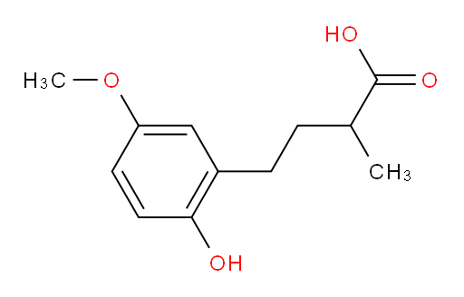 4-(2-hydroxy-5-methoxyphenyl)-2-methylbutanoic acid