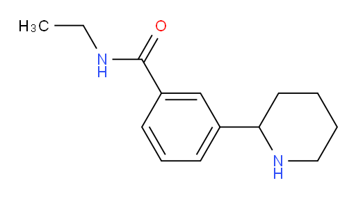 N-ethyl-3-(piperidin-2-yl)benzamide
