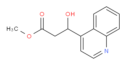 methyl 3-hydroxy-3-(quinolin-4-yl)propanoate