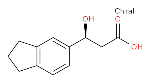 (3S)-3-(2,3-dihydro-1H-inden-5-yl)-3-hydroxypropanoic acid