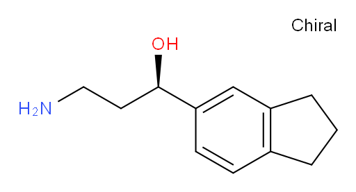 (1R)-3-amino-1-(2,3-dihydro-1H-inden-5-yl)propan-1-ol