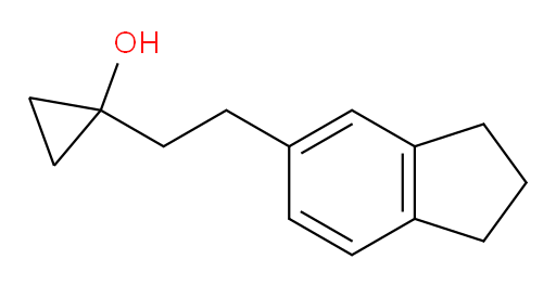 1-[2-(2,3-dihydro-1H-inden-5-yl)ethyl]cyclopropan-1-ol