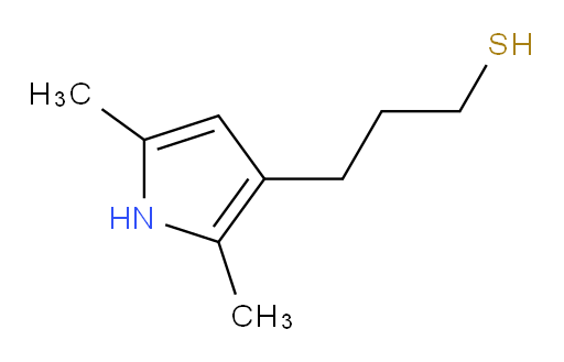 3-(2,5-dimethyl-1H-pyrrol-3-yl)propane-1-thiol