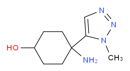 4-amino-4-(1-methyl-1H-1,2,3-triazol-5-yl)cyclohexan-1-ol