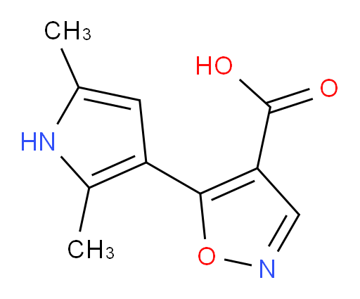 5-(2,5-dimethyl-1H-pyrrol-3-yl)-1,2-oxazole-4-carboxylic acid