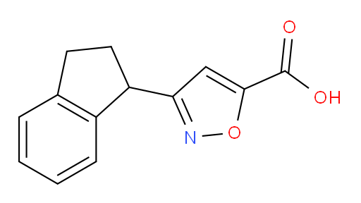 3-(2,3-dihydro-1H-inden-1-yl)-1,2-oxazole-5-carboxylic acid