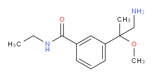 3-(1-amino-2-methoxypropan-2-yl)-N-ethylbenzamide