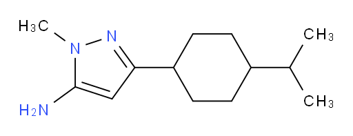 1-methyl-3-[4-(propan-2-yl)cyclohexyl]-1H-pyrazol-5-amine