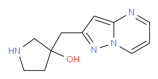 3-({pyrazolo[1,5-a]pyrimidin-2-yl}methyl)pyrrolidin-3-ol