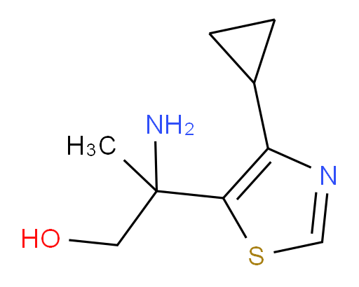 2-amino-2-(4-cyclopropyl-1,3-thiazol-5-yl)propan-1-ol