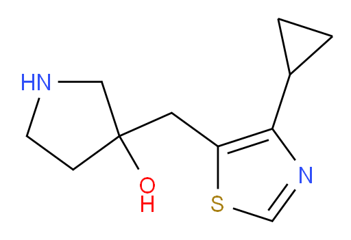 3-[(4-cyclopropyl-1,3-thiazol-5-yl)methyl]pyrrolidin-3-ol