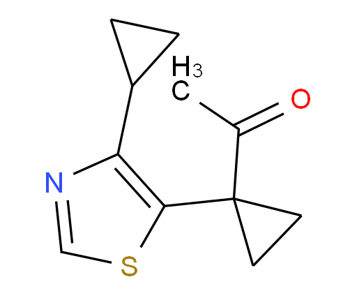 1-[1-(4-cyclopropyl-1,3-thiazol-5-yl)cyclopropyl]ethan-1-one