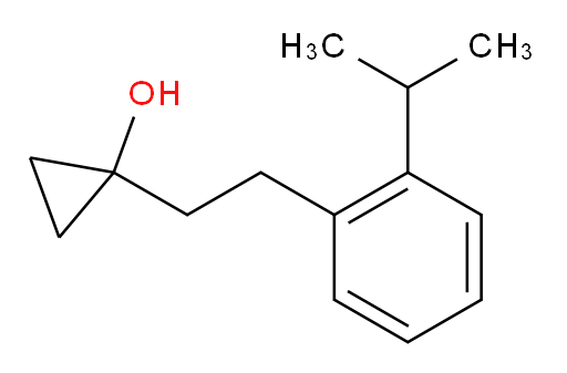1-{2-[2-(propan-2-yl)phenyl]ethyl}cyclopropan-1-ol