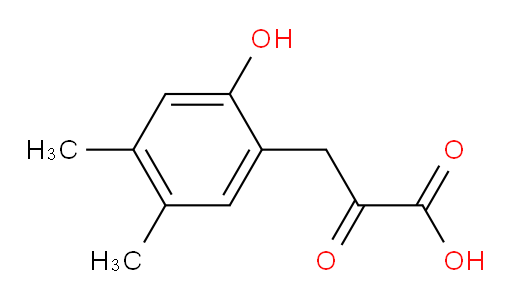 3-(2-hydroxy-4,5-dimethylphenyl)-2-oxopropanoic acid