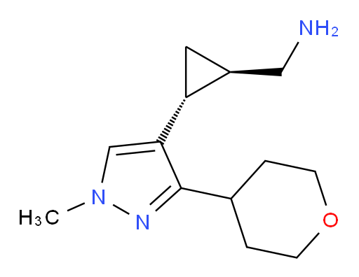 rac-[(1R,2R)-2-[1-methyl-3-(oxan-4-yl)-1H-pyrazol-4-yl]cyclopropyl]methanamine