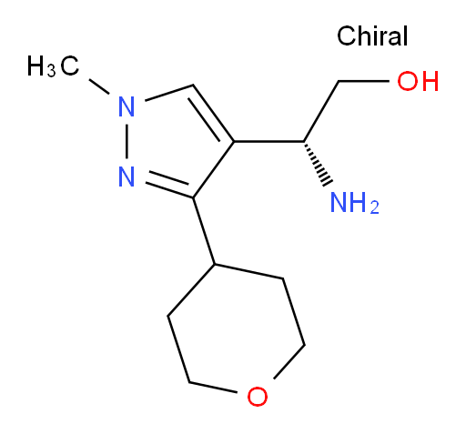 (2R)-2-amino-2-[1-methyl-3-(oxan-4-yl)-1H-pyrazol-4-yl]ethan-1-ol