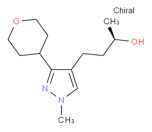 (2R)-4-[1-methyl-3-(oxan-4-yl)-1H-pyrazol-4-yl]butan-2-ol
