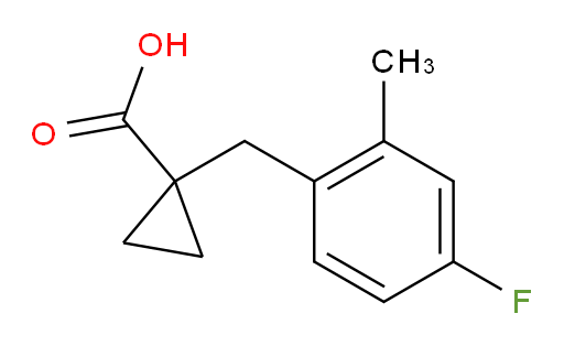 1-[(4-fluoro-2-methylphenyl)methyl]cyclopropane-1-carboxylic acid