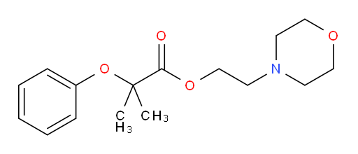 2-(morpholin-4-yl)ethyl 2-methyl-2-phenoxypropanoate