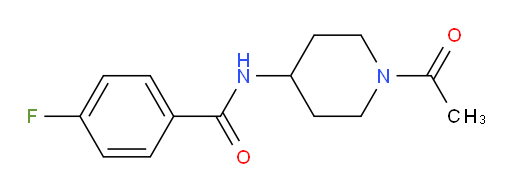 N-(1-acetylpiperidin-4-yl)-4-fluorobenzamide