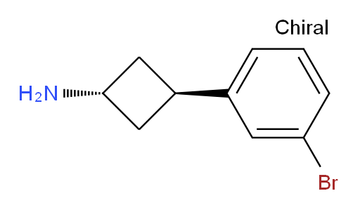 (1r,3r)-3-(3-bromophenyl)cyclobutan-1-amine