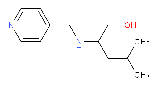 4-methyl-2-{[(pyridin-4-yl)methyl]amino}pentan-1-ol