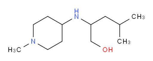 4-methyl-2-[(1-methylpiperidin-4-yl)amino]pentan-1-ol