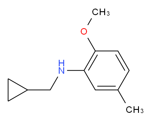N-(cyclopropylmethyl)-2-methoxy-5-methylaniline