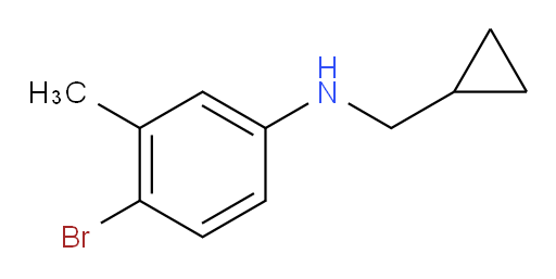 4-bromo-N-(cyclopropylmethyl)-3-methylaniline